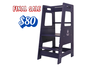 Montessori Learning Tower – Adjustable Wooden Step Stool for Toddlers Kitchen Helper